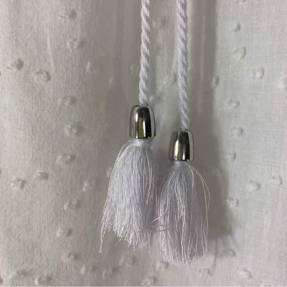 2/$35 Isaac Mizrahi Swiss Dot Blouse Ruffle Slvs - Picture 5 of 14